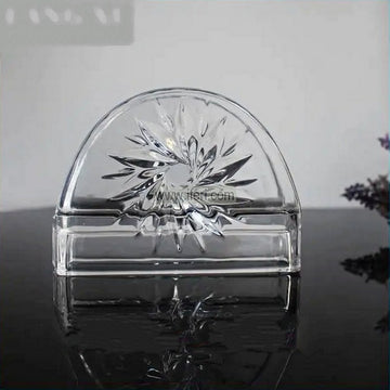 4.5 Inch Glass Napkin Tissue Holder UNQ0468