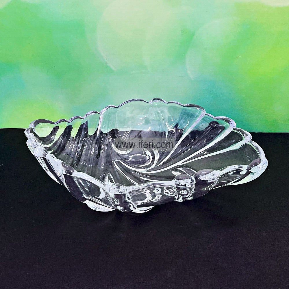 12.5 Inch Heavy Crystal Glass Fruit Serving Bowl, Dish RH0470
