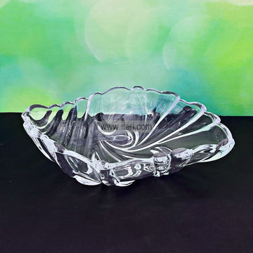 12.5 Inch Heavy Crystal Glass Fruit Serving Bowl, Dish RH0470