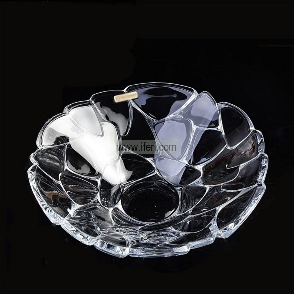 9.5 Inch Heavy Crystal Glass Fruit Serving Bowl, Dish RH0471