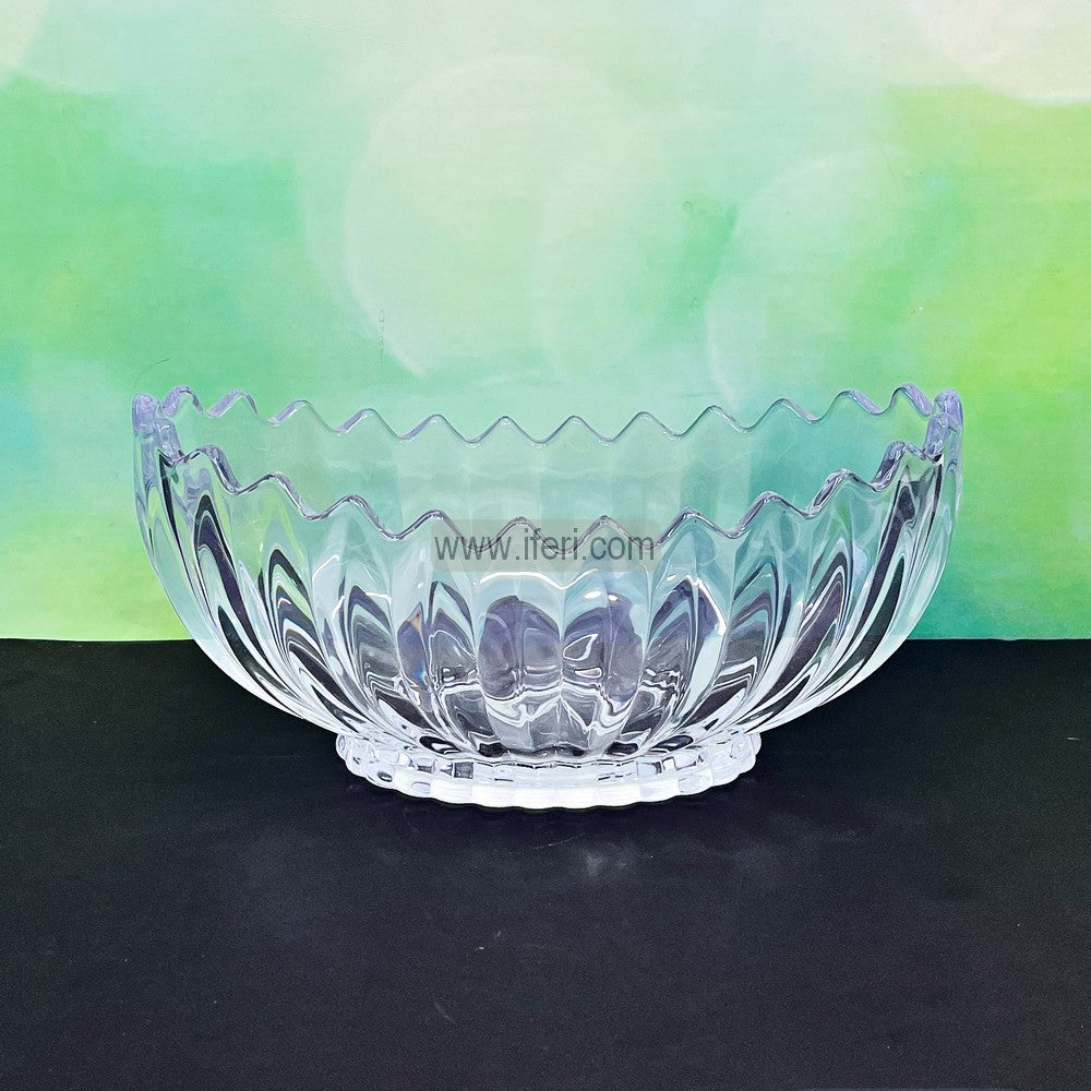 11 Inch Heavy Crystal Glass Fruit Serving Bowl, Dish RH0472