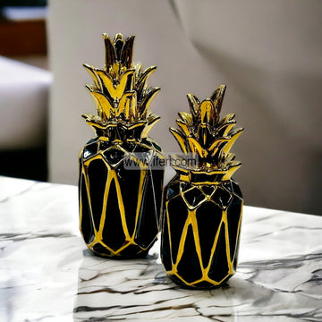 2 Pcs Ceramic Decorative Pineapple Showpiece RY2480
