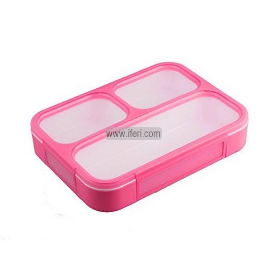 3 Part Airtight Tiffin Box Lunch Box with Spoon TG93822-1