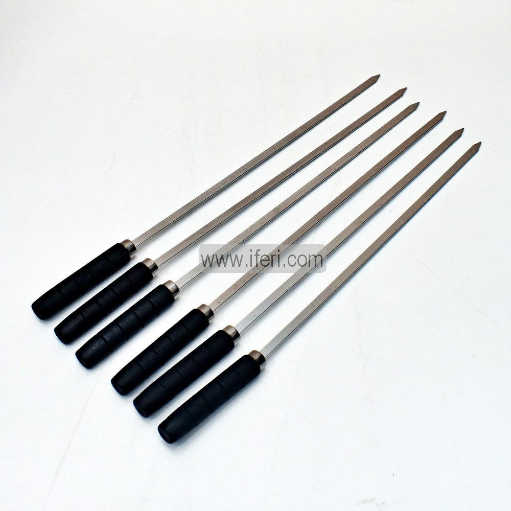 6 Pcs Stainless Steel BBQ Skewers Needle Kebab Stick SF0111