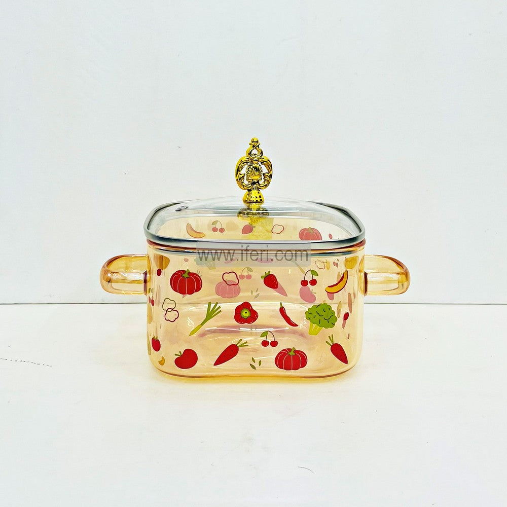 6 Inch Heat Resistant Borosilicate Glass Cooking Pot FT1491