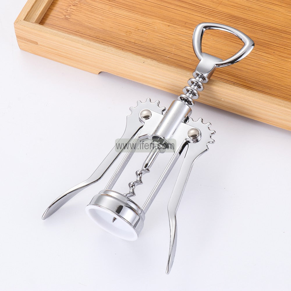6 Inch Stainless Steel Can Opener, Bottle Opener with Corkscrew for Cork Opening UNQ0493
