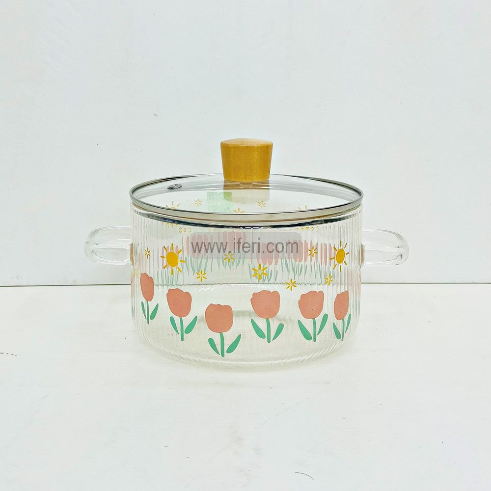 6.2 Inch Heat Resistant Borosilicate Glass Cooking Pot FT1493