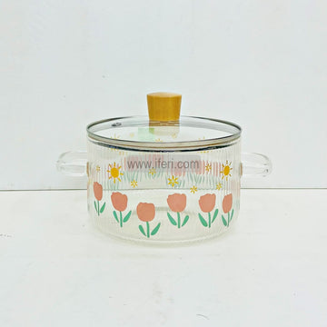 6.2 Inch Heat Resistant Borosilicate Glass Cooking Pot FT1493