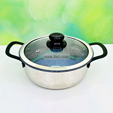 26cm SKB Stainless Steel Non-stick Marble Coating Cookware / Casserole / Saucepan with Lid UT1250