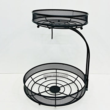 2 Tier Metal Fruit Basket, Multifunctional Storage Basket BCG3498