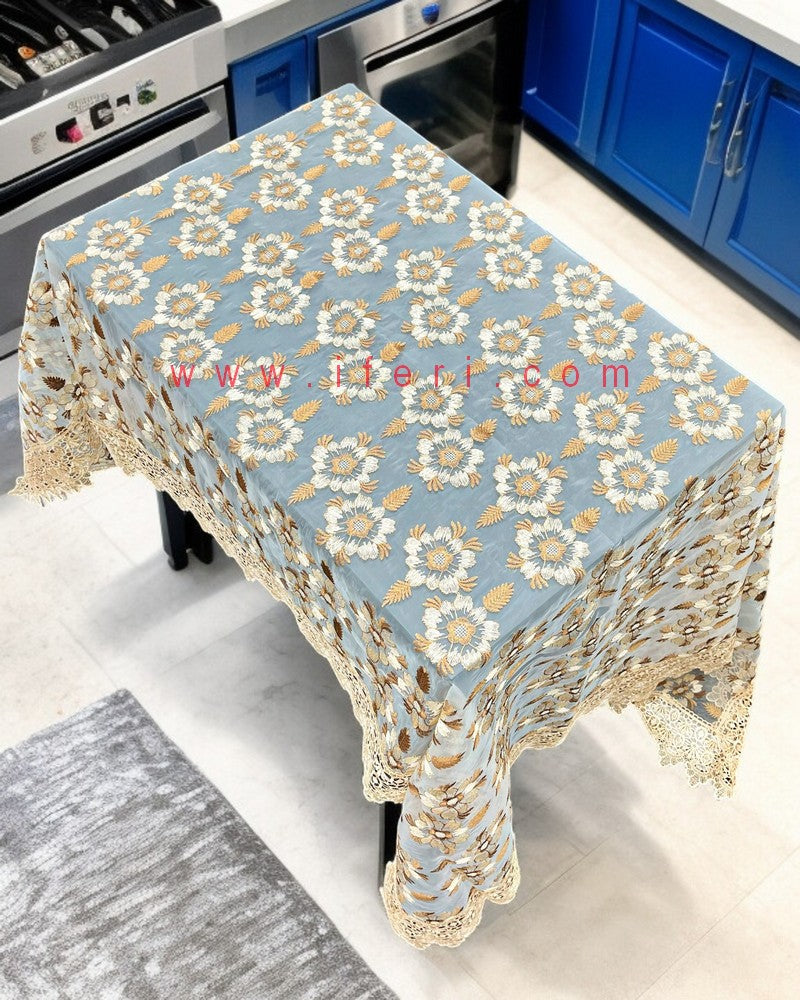 Luxury Embroidered Lace Tablecloth RJ15021