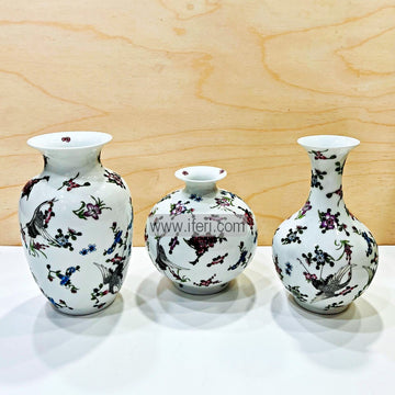 3 Pcs Exclusive Ceramic Decorative Flower Vase RY2373