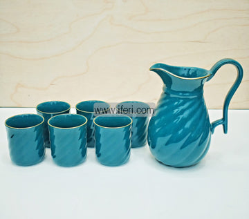 7 Pcs Ceramic Jug & Glass Set ENM0007