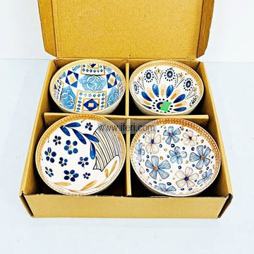 4 Pcs Ceramic Firni, Dessert Serving Bowl Set RY36840-2