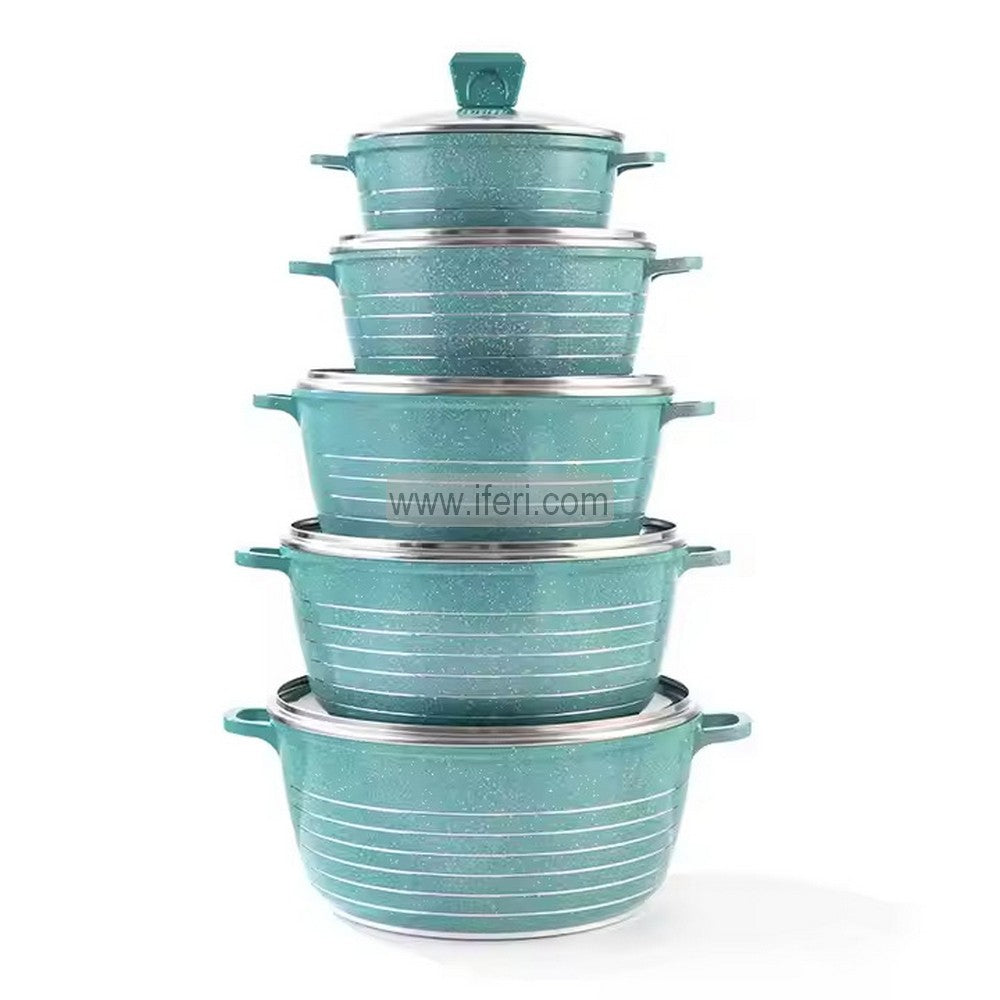 10 Pcs MGC Non Stick Ceramic Coating Cookware Set MN0074