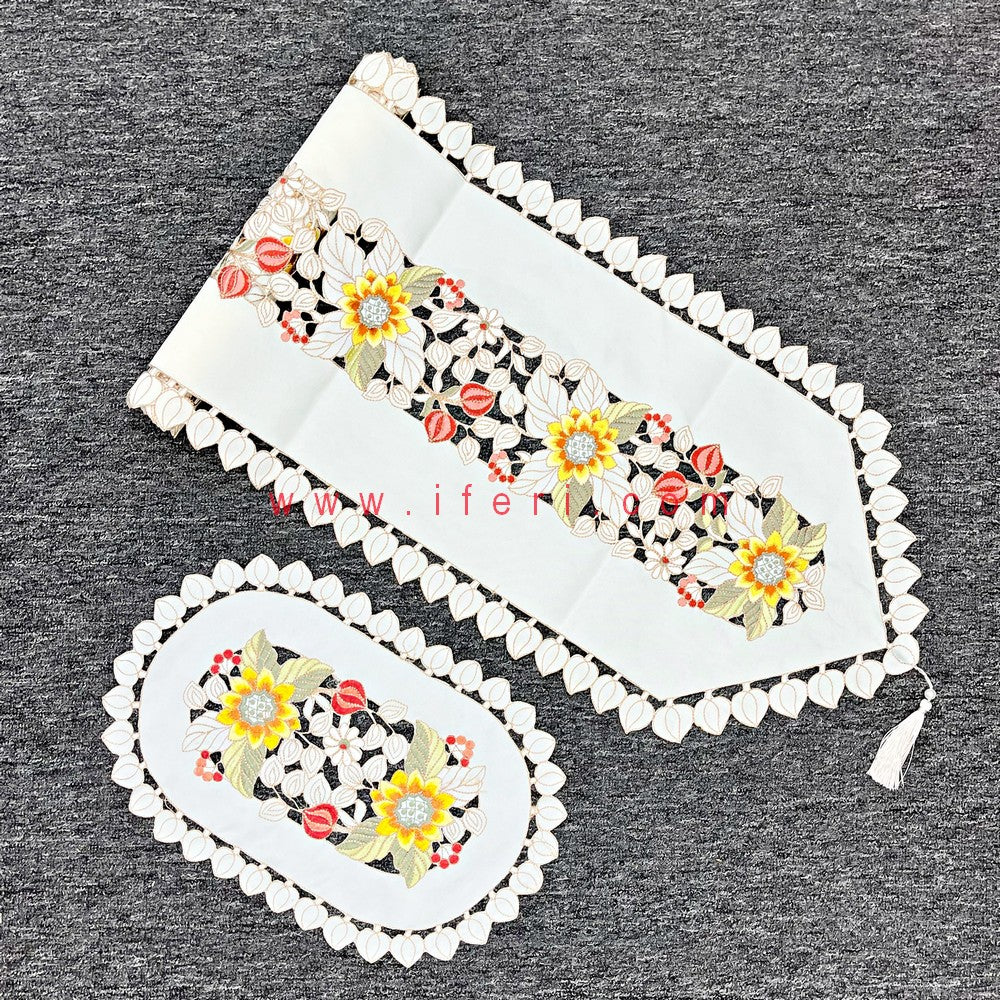 7pcs Exclusive Table Runner & Placemats Set RJ15006