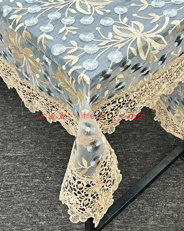 Luxury Embroidered Lace Tablecloth RJ15023