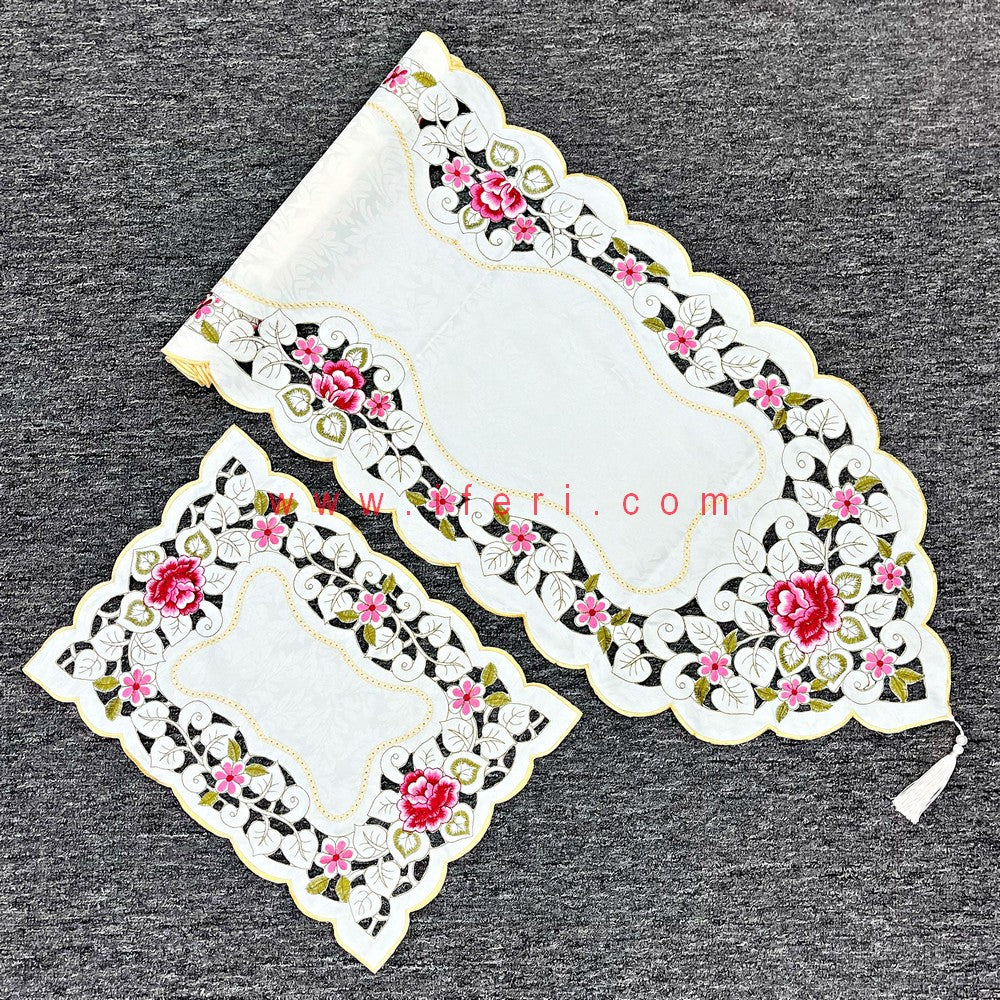 7pcs Exclusive Table Runner & Placemats Set RJ15008