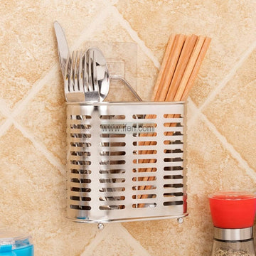5.8 Inch Stainless Steel Spoon Holder & Brush Holder UNQ0512