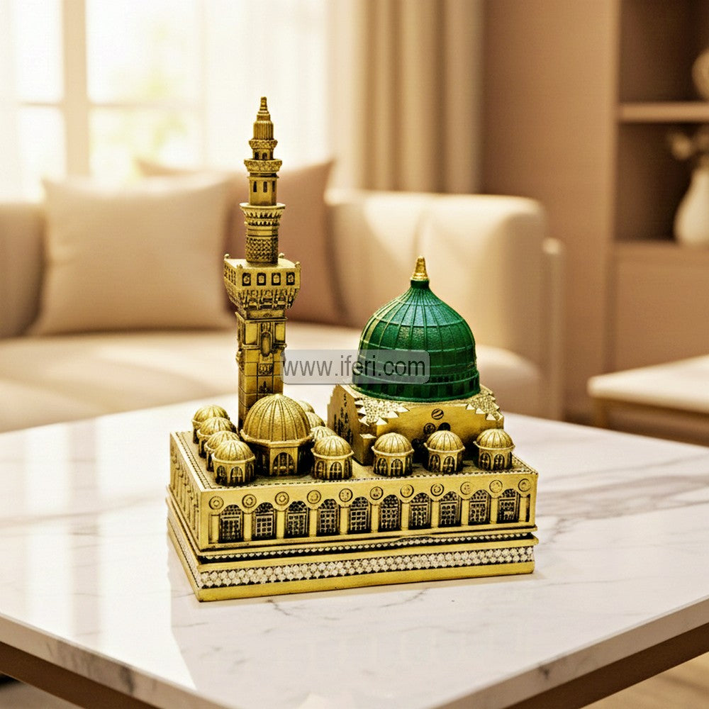 Exclusive Madina Mosque Sculpture Showpiece Table Clock RY3512