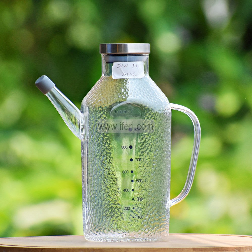 1000ml Borosilicate Glass Oil Vinegar Jar / Pot TB1516