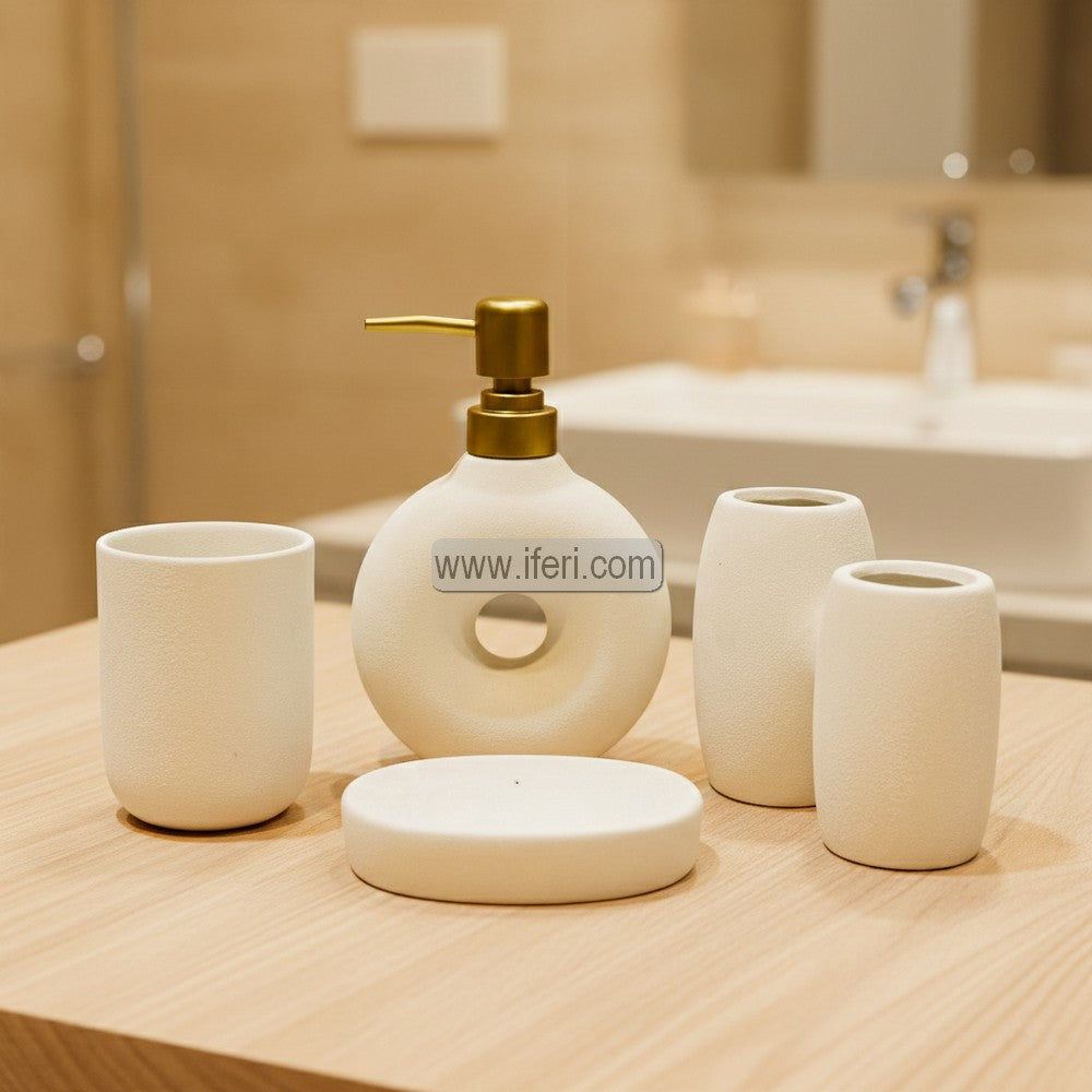 4 Pcs Ceramic Bathroom Soap Dispenser Set RY3518