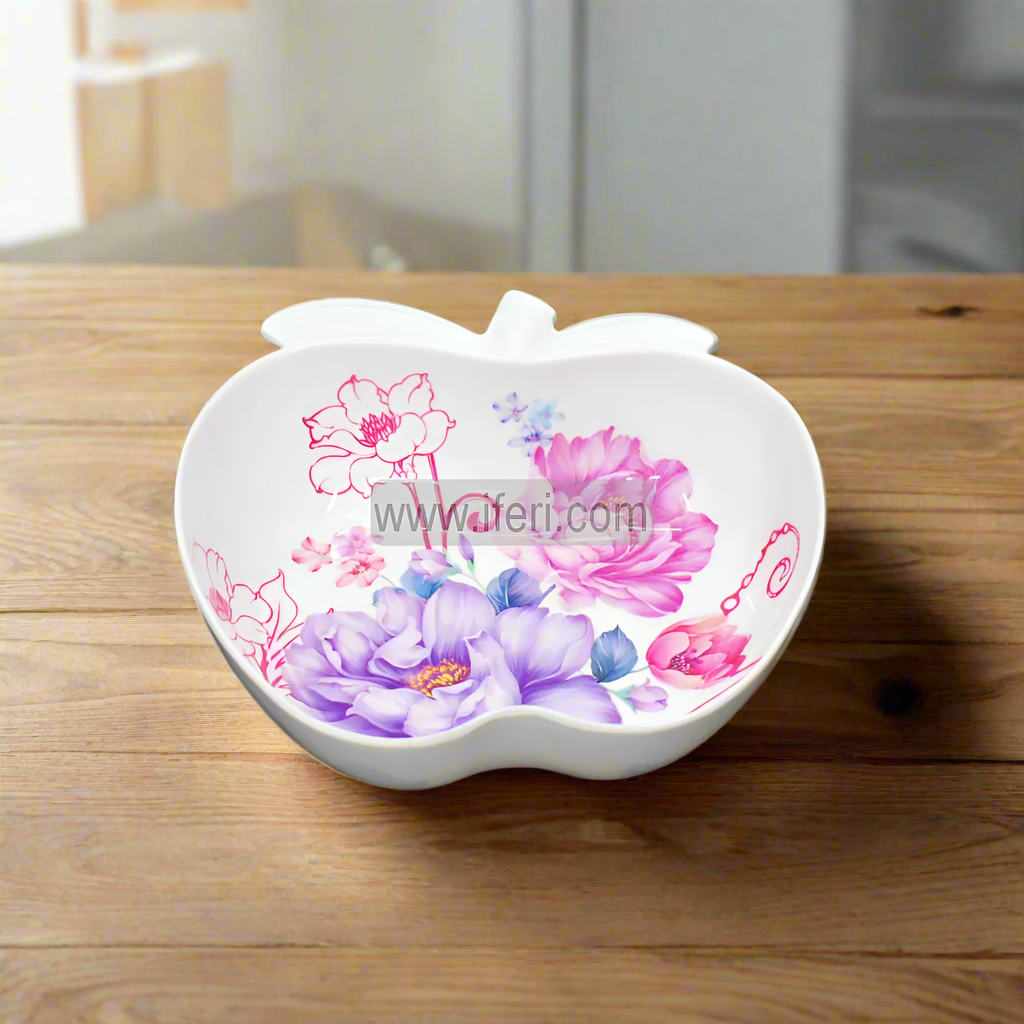 8.5 Inch Apple Shaped Melamine Serving Bowl SP0009