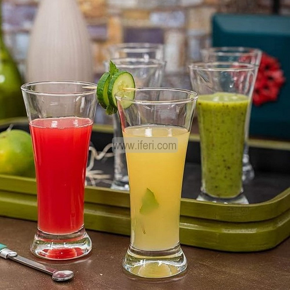 6 Pcs Water Juice / Faluda Glass Set CK0153 (সেল)