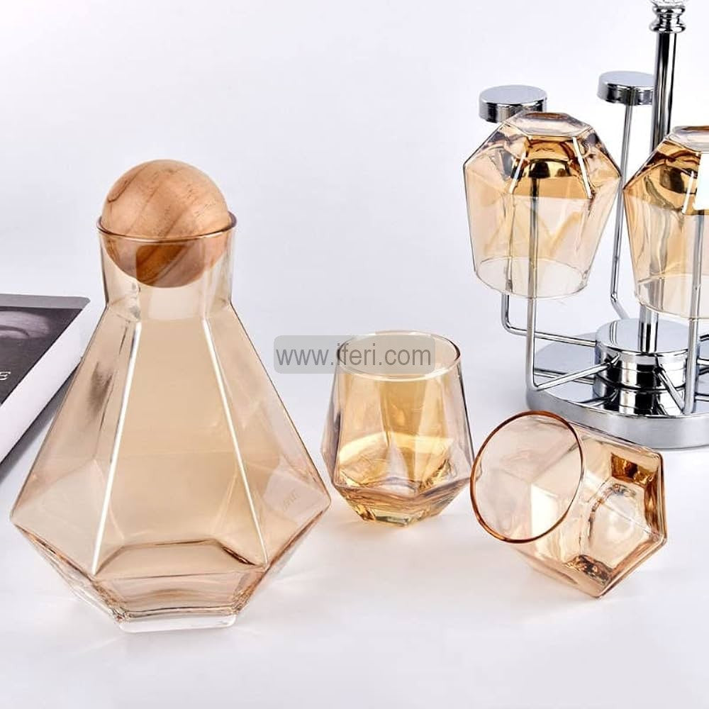 7 Pcs Borosilicate Glass Water Juice Jug & Glass Set TB1521