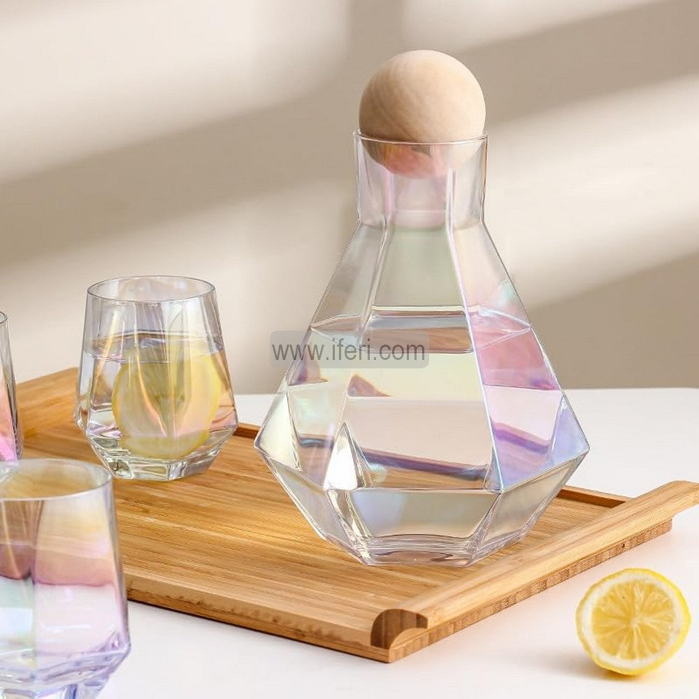 7 Pcs Borosilicate Glass Water Juice Jug & Glass Set TB1522