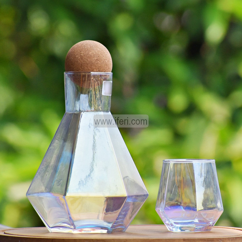 7 Pcs Borosilicate Glass Water Juice Jug & Glass Set TB1522