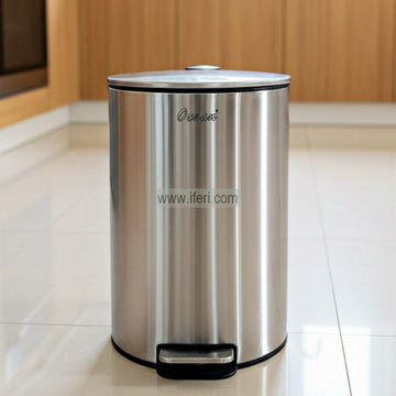 12 Liter Stainless Steel Hydraulic Pedal Bin UNQ0523
