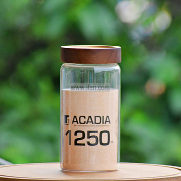 1250ml BERGNER Acadia Premium Quality Airtight Glass Cookie Jar / Pickle Jar / Spice Jar SJ058