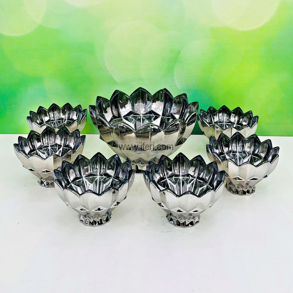 7 Pcs Glass Firni, Dessert Serving Bowl Set BS053