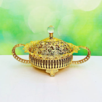 9 Inch Exclusive Metal Candy Box, Candy Pot FT1543