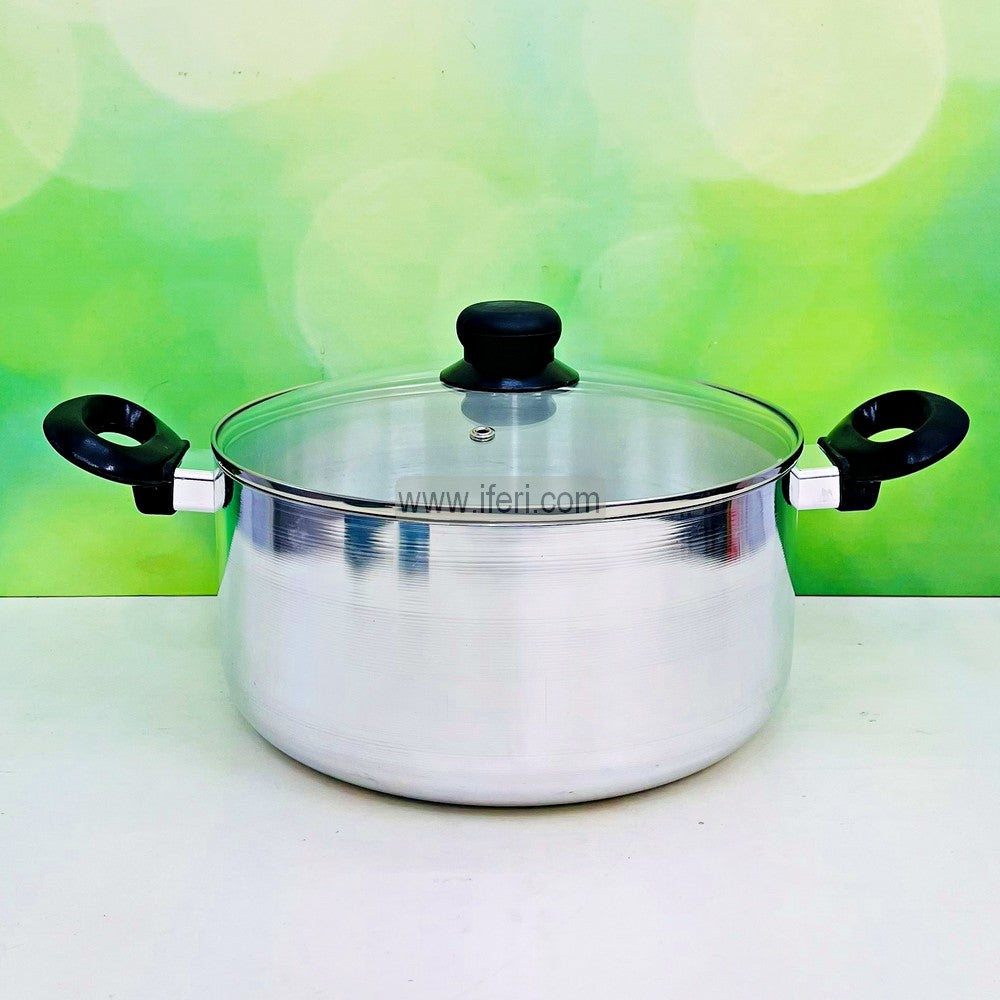 26cm Kiam Induction Based Aluminium Cookware / Casserole with Glass Lid BCG3550