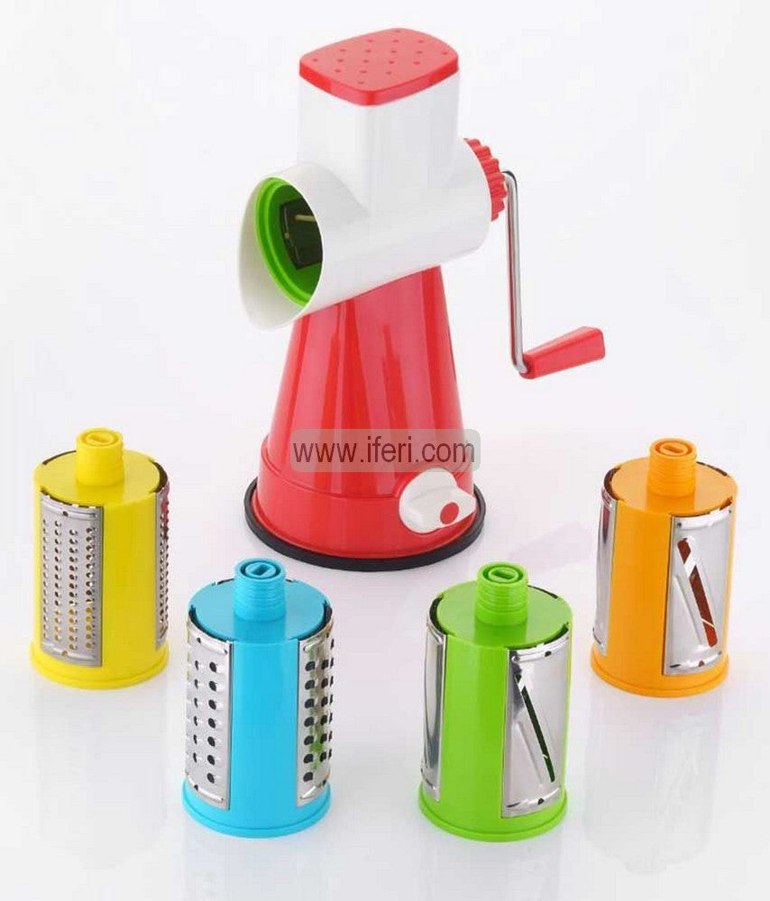 4 in 1 Rotary Drum Vegetable Slicer, Dicer, Grater, Vegetable Cutter, Chopper BCG3551