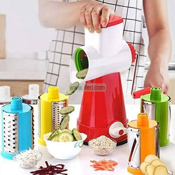 4 in 1 Rotary Drum Vegetable Slicer, Dicer, Grater, Vegetable Cutter, Chopper BCG3551