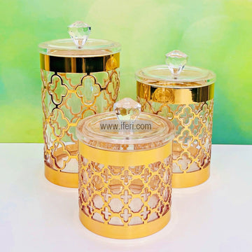 3 Pcs Airtight Acrylic Cookie Jar / Spice Jar TG10554