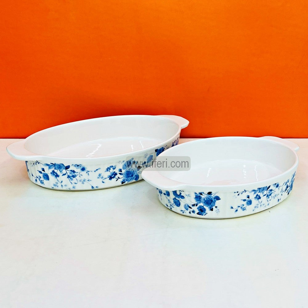 2 Pcs Ceramic Casserole Dish / Deep Tray FT1555