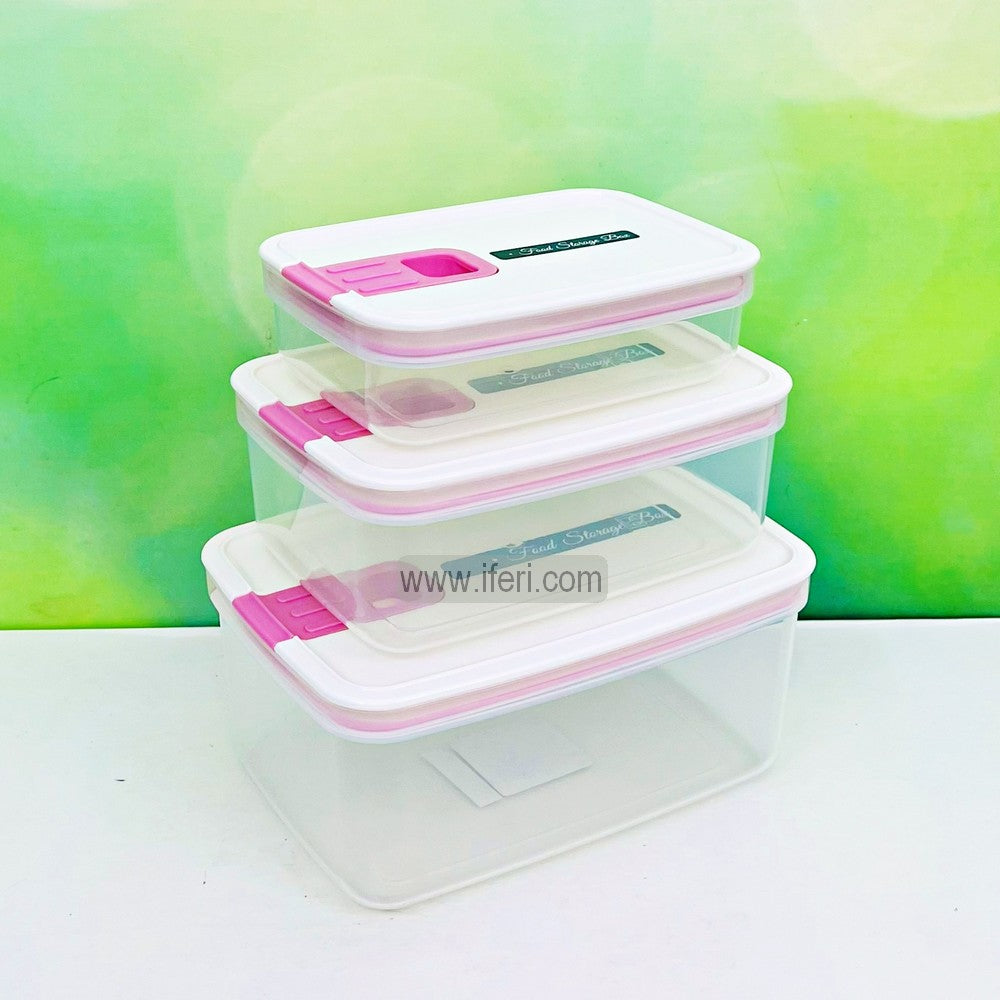 3 Pcs High-Quality Plastic Food Container Set BCG3564