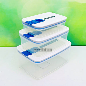 3 Pcs High-Quality Plastic Food Container Set BCG3565