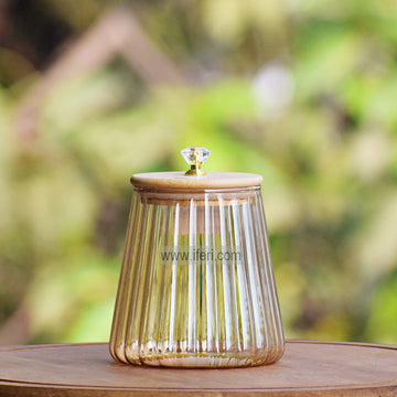 4.8 Inch Airtight Glass Cookie Jar / Spice Jar TB1572