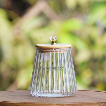 4.8 Inch Airtight Glass Cookie Jar / Spice Jar TB1573