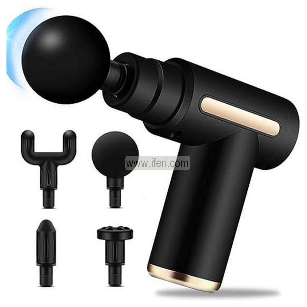 Portable Handheld Rechargeable Electric Fascial Gun, Massage Gun with 4 Detachable Heads BCG3573