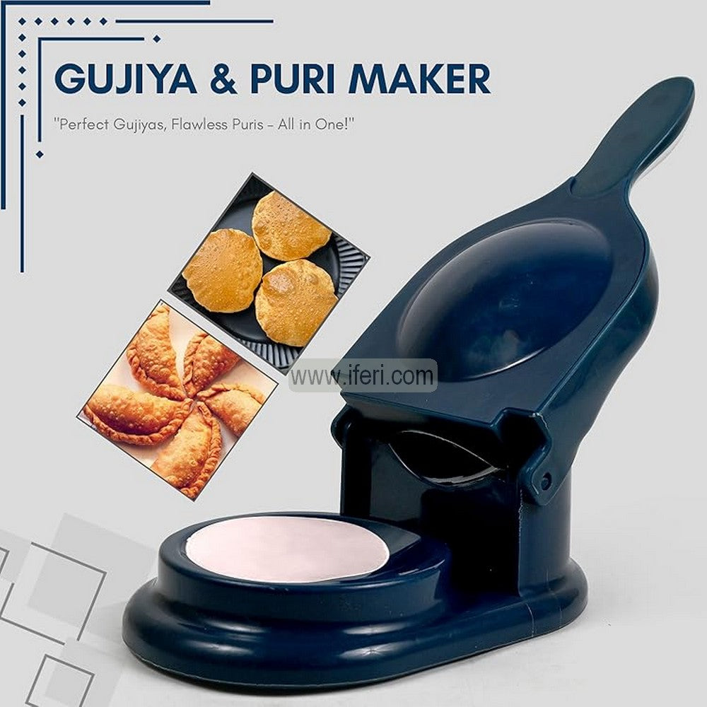 2 in 1 Dumpling & Puri Maker, Manual Pastry Press Mold, Easy Dough Wrapper & Filling Tool BCG3574