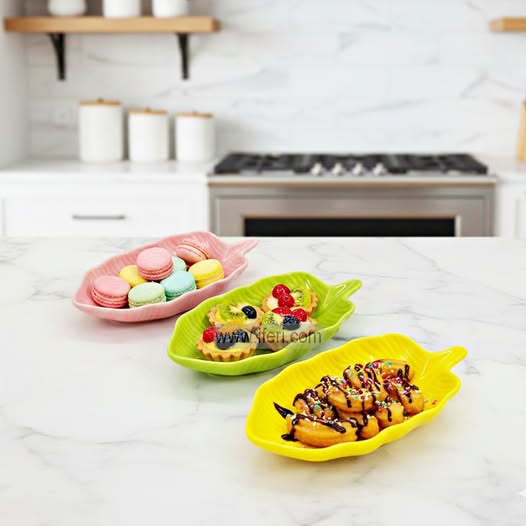 3 Pcs Ceramic Dried Fruit / Nut Serving / Pickle Serving Bowl CGA0258