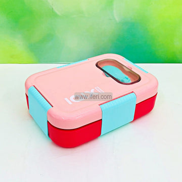 3 Part Airtight Stainless Steel Tiffin Box Food Container with Spoon MT589