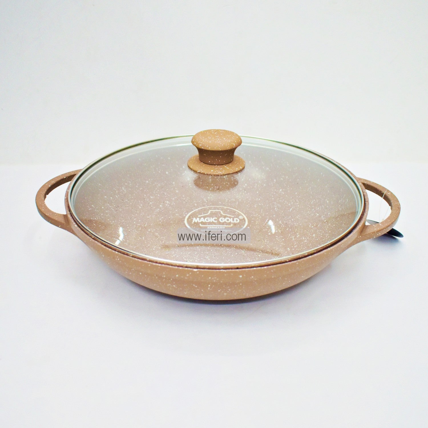 36cm Magic Gold Non-stick Cookware / Kadai with Lid TG1513