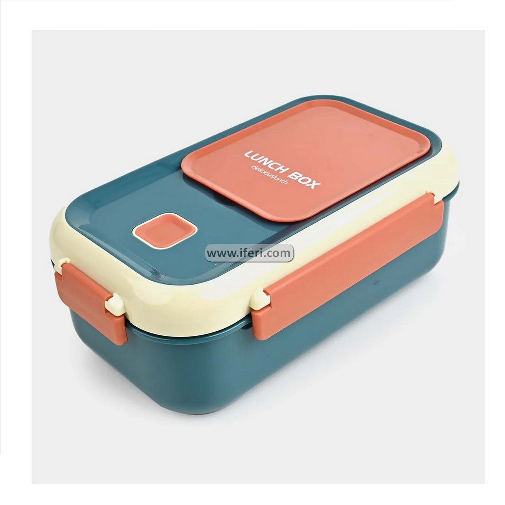 2 Part Airtight Tiffin Box Food Container with Spoons LB6435